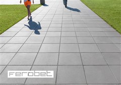 FEROBET Plošná dlažba 40/40/5 Standard Přírodní